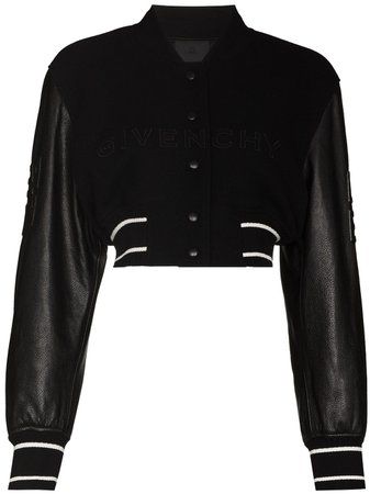 Shop Givenchy cropped bomber jacket with Express Delivery - FARFETCH