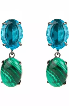 blue and green earrings - Google Search