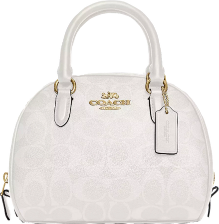 white coach purse