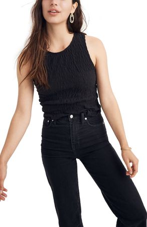 Madewell Texture & Thread Smocked Tank Top | Nordstrom