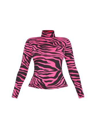pink zebra stripe shirts tops tees