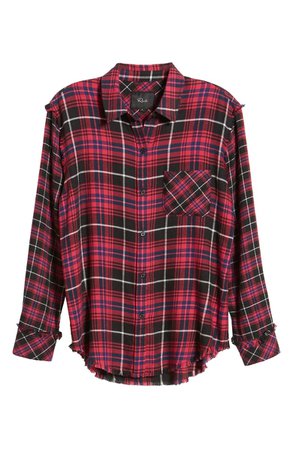 Rails Brock Plaid Button-Up Twill Shirt | Nordstrom