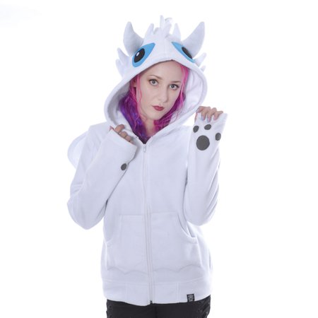 CUPCAKE CULT - Fury Hood Ladies White *a1 - Hoodies & Sweatshirts - Girls