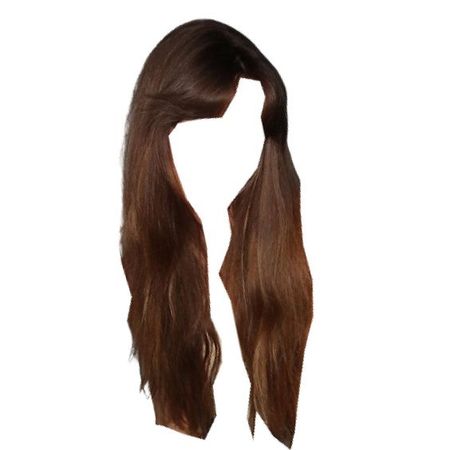 long brown hair curtain bangs