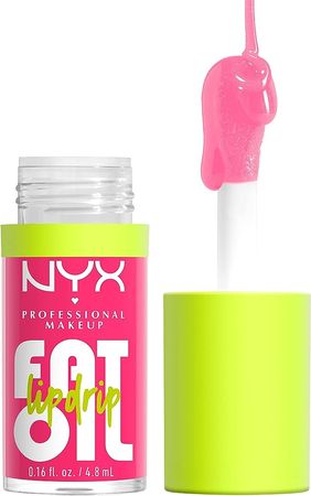 Amazon.com : NYX PROFESSIONAL MAKEUP Fat Oil Lip Drip, Moisturizing, Shiny and Vegan Tinted Lip Gloss - Missed Call (Sheer Pink) : Beauty & Personal Care