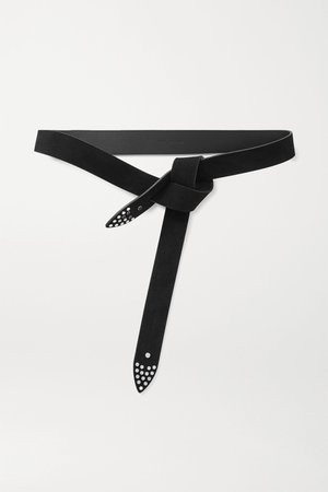 Black Lecce studded leather belt | Isabel Marant | NET-A-PORTER