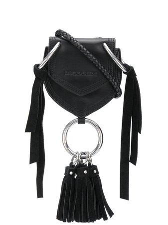 Black Dsquared2 tassel detail crossbody bag - Farfetch