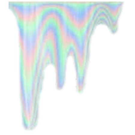 rainbow / iridescent deco + fillers (transparent bg)