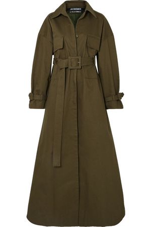 Jacquemus | Thika cotton-twill trench coat | NET-A-PORTER.COM