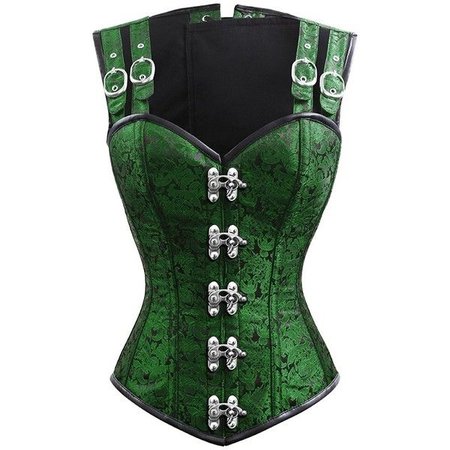 green corset steampunk 1