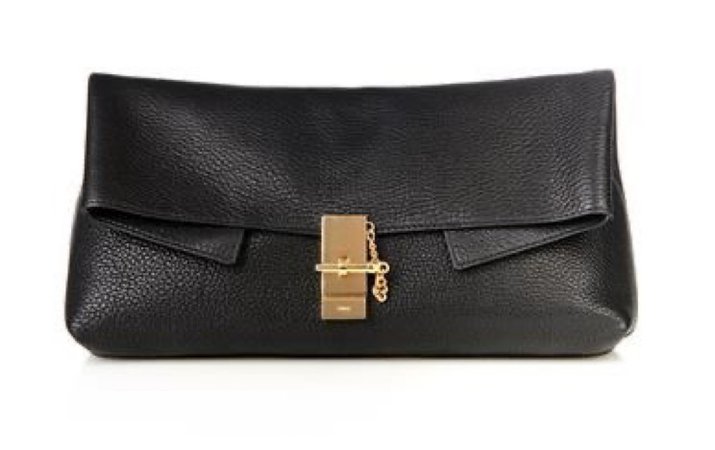 chloe black wallet clutch bag