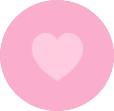pink circle text heart