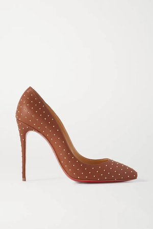 CHRISTIAN LOUBOUTIN Pigalle Follies 100 studded leather pumps