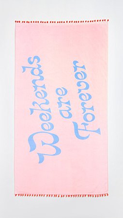 ban.do Weekends Are Forever Deluxe Beach Towel | SHOPBOP