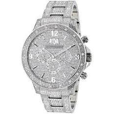 silver iced out watch - Google Search