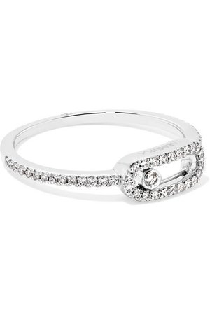 Messika | Move Uno 18-karat white gold diamond ring | NET-A-PORTER.COM
