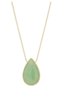 Edblad Melina Drop Necklace Gold | MQ Marqet acc,mint,grön