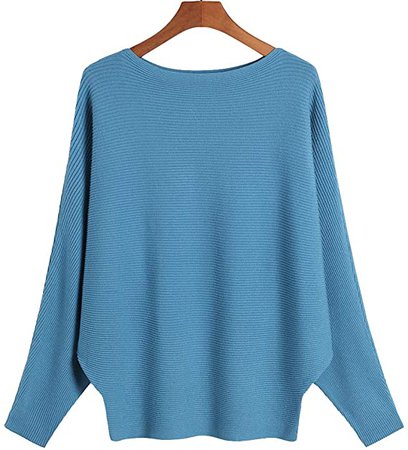 Ckikiou Women Sweaters Batwing Sleeve Casual Cashmere Jumpers Winter Pullovers (Beige) at Amazon Women’s Clothing store