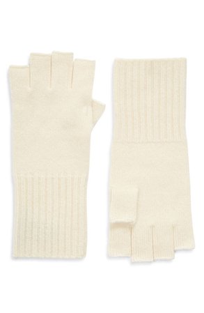 Halogen Cashmere Fingerless Gloves