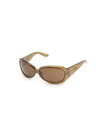 Christian Dior Brown Rhinestone Sunglasses — INTO ARCHIVE