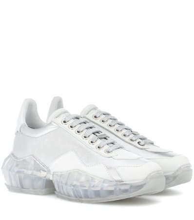JImmy choo dimond leather sneakers