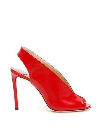 Jimmy Choo Jimmy Choo Shar 100 Sandals - RED (Red) - 10956339 | italist
