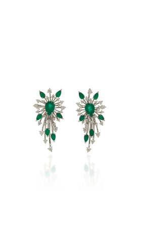 Luminus Emerald Earrings by Hueb | Moda Operandi