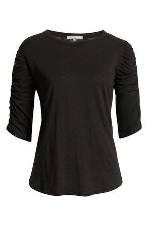 Ruched Sleeve T-Shirt | Nordstrom