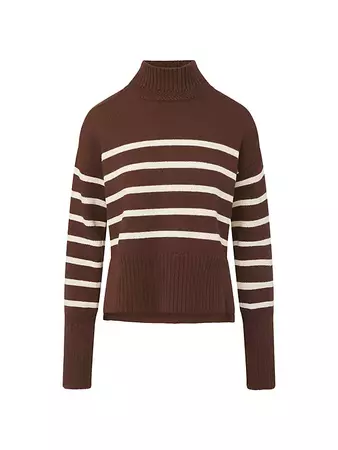 Shop Veronica Beard Lancetti Striped Cotton Sweater | Saks Fifth Avenue