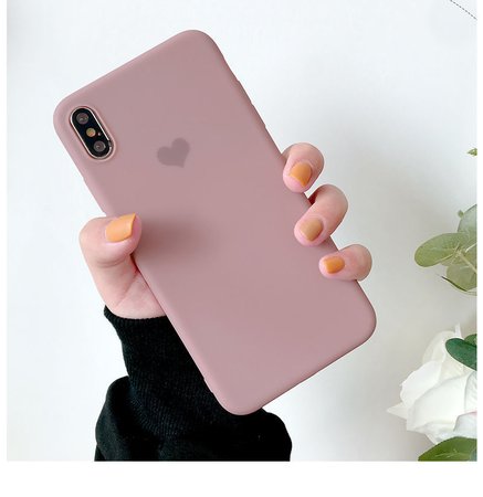 Buy Mobby Heart Print Phone Case - iPhone 6 / 6 Plus / 7 / 7 Plus / 8 / 8 Plus / X / Xr / Xs / Xs Max | YesStyle