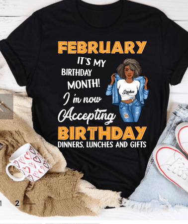 birthday day shirt February