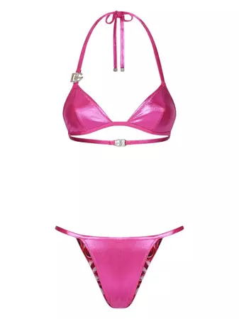 Dolce & Gabbana DG-logo high-shine Bikini Set - Farfetch