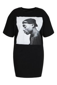 Plus Tupac Licensed T-Shirt Dress | boohoo