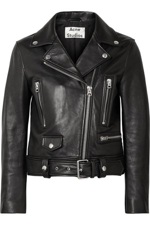 Acne Studios | Leather biker jacket | NET-A-PORTER.COM