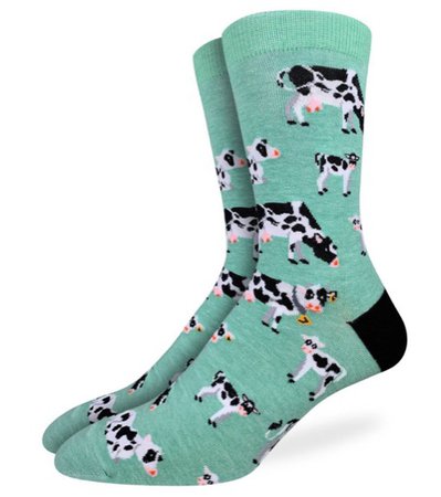 Men's Cows in a Field Socks