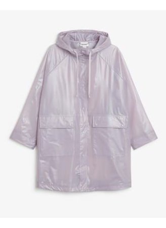 purple raincoat rain coat jacket