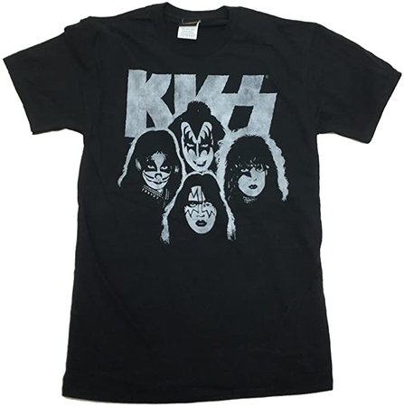 Amazon.com: Fifth Sun Men's Kiss Rocks Band T-shirt (Large, Black): Clothing