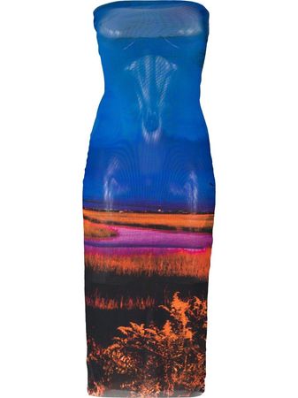 Louisa Ballou Sublime Flower-print Beach Dress - Farfetch