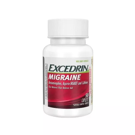 Excedrin Migraine Pain Reliever Caplets - Acetaminophen/Aspirin (NSAID) - 50ct : Target