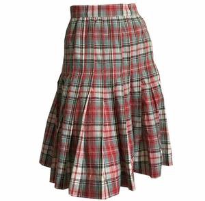 Tartan Plaid Pleated Cotton Skirt circa 1940s – Dorothea's Closet Vintage