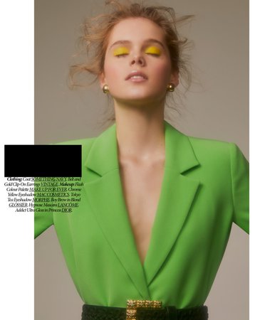 green fashion editorial