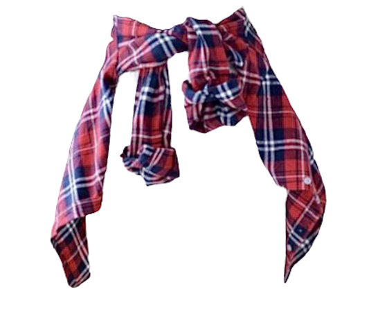 red tied flannel