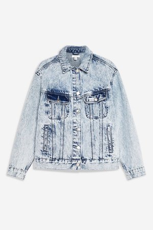 Acid Wash Denim Jacket - Jackets & Coats - Clothing - Topshop USA