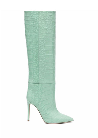 mint green long boots