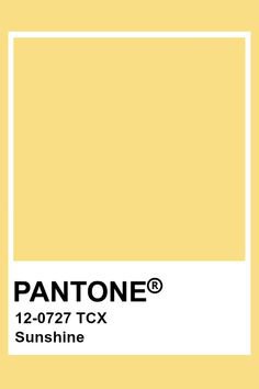 yellow pantone