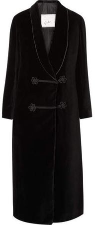 Giuliva Heritage Collection - Claudia Cotton-velvet Coat - Black
