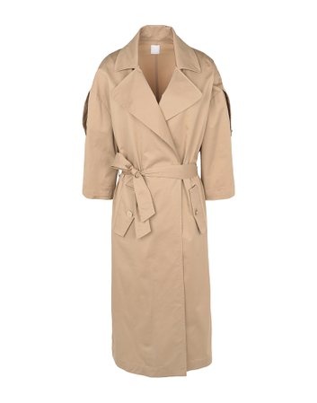 8 By Yoox Lightweight 3/4 Sleeve Belted Trench Coat - Full-Length Jacket - Women 8 By Yoox Full-Length Jackets online on YOOX United Kingdom - 16006185EI