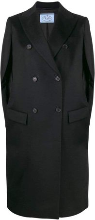 cashmere double-breasted cape