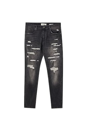 Ripped skinny jeans - pull&bear