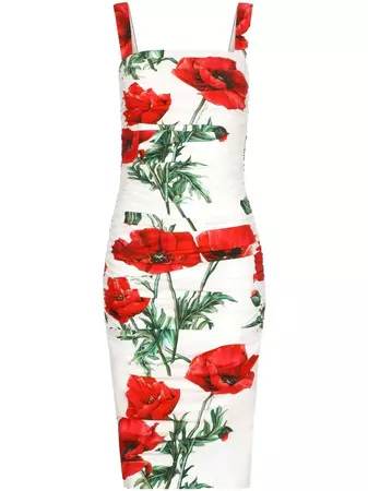 Dolce & Gabbana floral-print Midi Dress - Farfetch